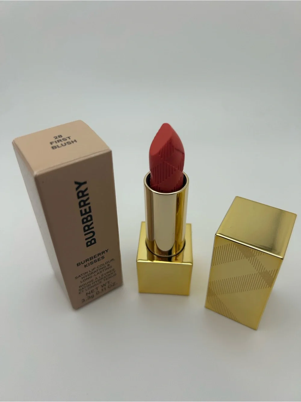 Burberry Satin Lipstick - Dusty Rose Pink- Shade 28 First Blush